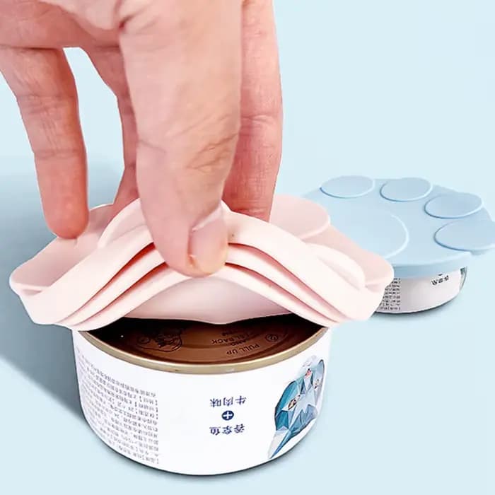 Couvercle en conserve en Silicone 3 en 1 réutilisable pour chien et chat, cuillère de scellage des a