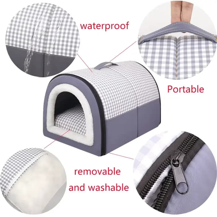 Maison pour chien, lit de couchage doux et confortable pour animaux de compagnie, pour petits et moy