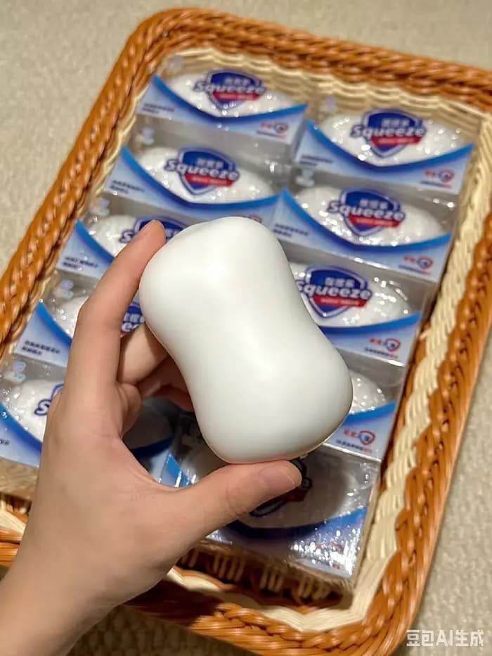 Jouet ASMR Squishy en blocs de construction à texture croustillante, jouet anti-stress à presser pou