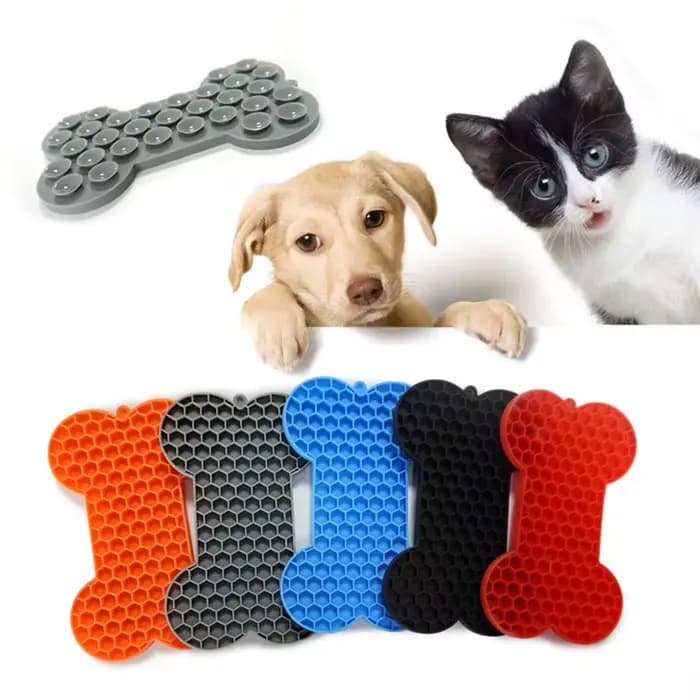 Tapis de léchage en Silicone pour animaux de compagnie, fournitures pour animaux de compagnie, Anti-