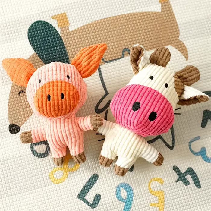 Jouets en peluche pour animaux de compagnie, couineur pour petits chiens, cochon mignon, éléphant, e