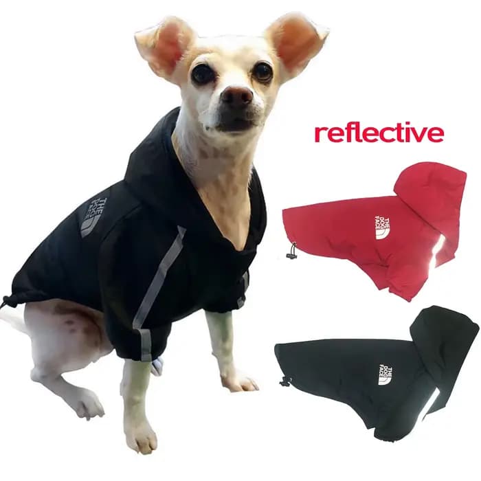 Vêtements réfléchissants pour animaux de compagnie, automne hiver, manteau chaud imperméable pour ch
