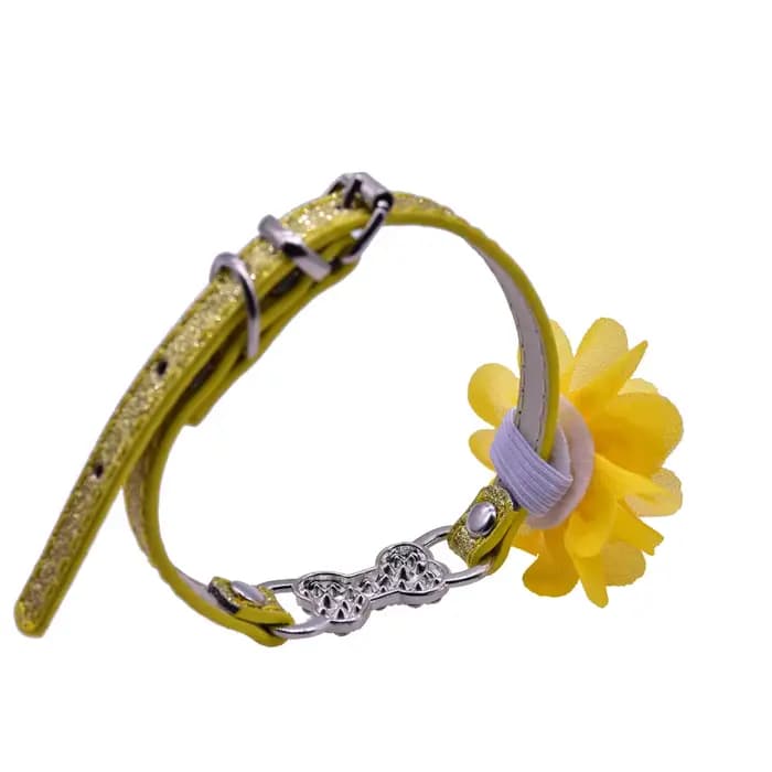 Accessoires pour petits chiens, 50/100 pièces, nœud papillon coulissant, collier à fleurs pour petit