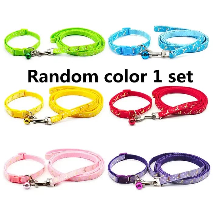 Collier pour chien et chat, laisse réglable pour animaux de compagnie, plomb avec cloche réfléchissa