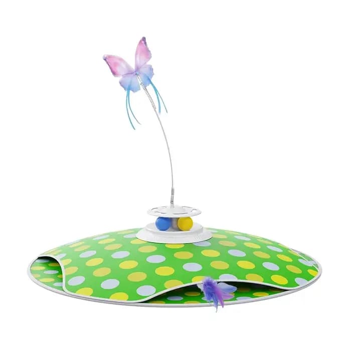 ROJECO – jouets intelligents pour chat, jouet interactif cache-cache avec plumes de chasse, boules d