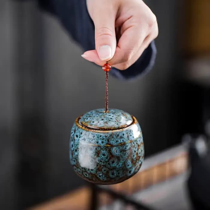 Boîte commémorative en céramique de nouvelle couleur, Pot scellé d'urne pour animaux de compagnie, g