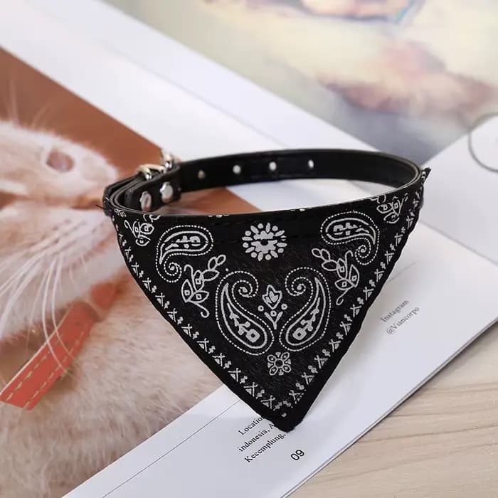 Collier Triangle pour chien et chat, écharpe pour petits et moyens chiens, imprimé ethnique, Bandana