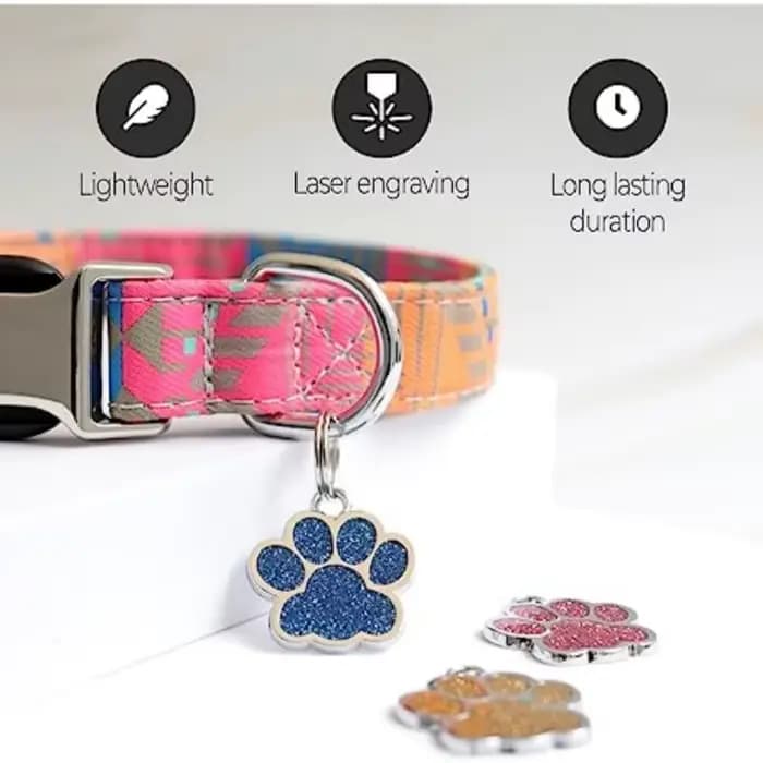 Étiquettes personnalisées pour chien et chat, étiquette gravée avec nom d'identification pour chiot,