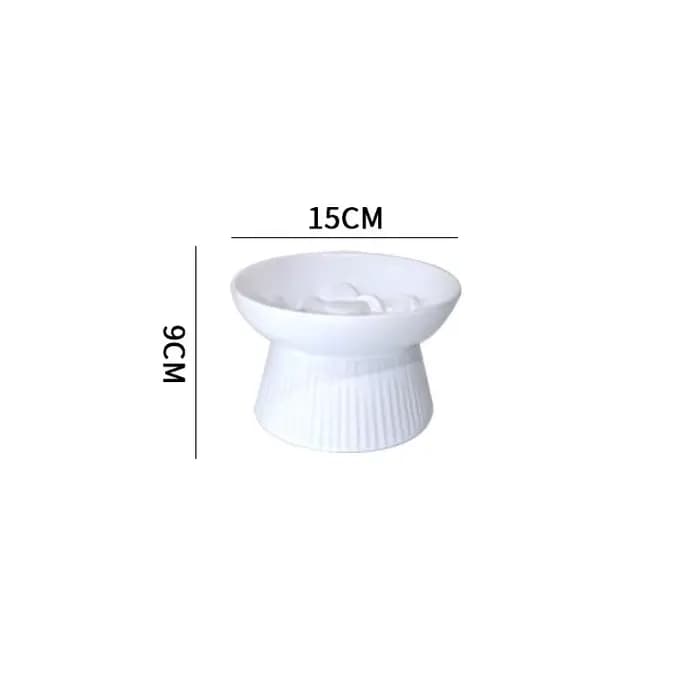 Gamelle surélevée en céramique pour chat et petit chien, bols de rajeunissement lent, anti-étouffeme