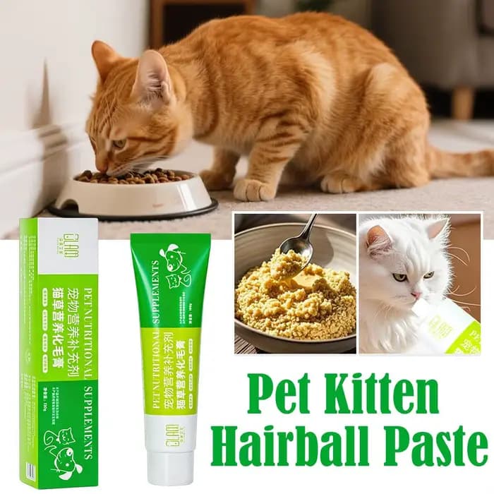 Pâte nutritionnelle pour chats contre les boules de poils avec herbe d'orge et taurine – Soutien dig