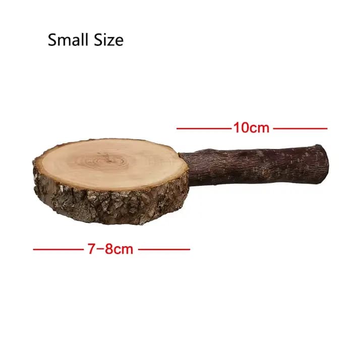 Arbre à pommes naturel en bois pour perroquet, fourchette en bois brut, support de branche d'arbre,