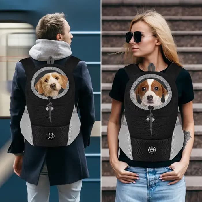Sacs à dos de transport d'épaule pour chien sac à dos avant confortable pour chien sacs de transport