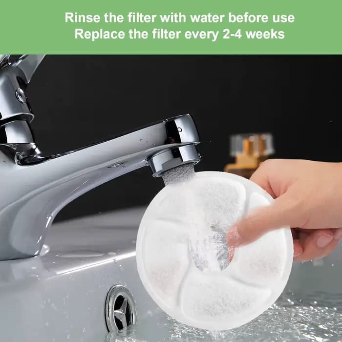 Filtre circulaire de remplacement pour fontaine à eau pour chats FS23/FS24, filtre à charbon actif à