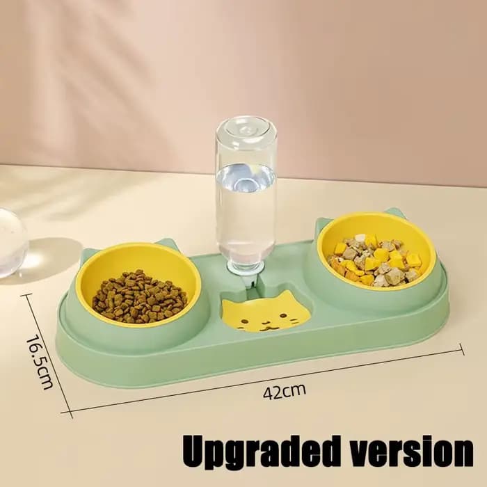 Bol pour chat de compagnie mangeoire automatique bol de nourriture pour chien avec fontaine d'eau Do