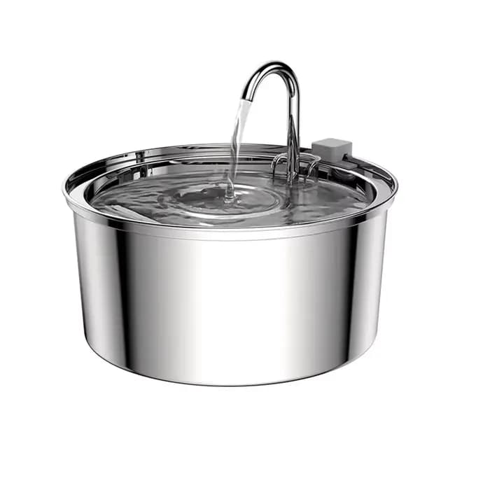Distributeur d'eau pour animaux de compagnie en acier inoxydable, fontaine d'eau automatique pour ch