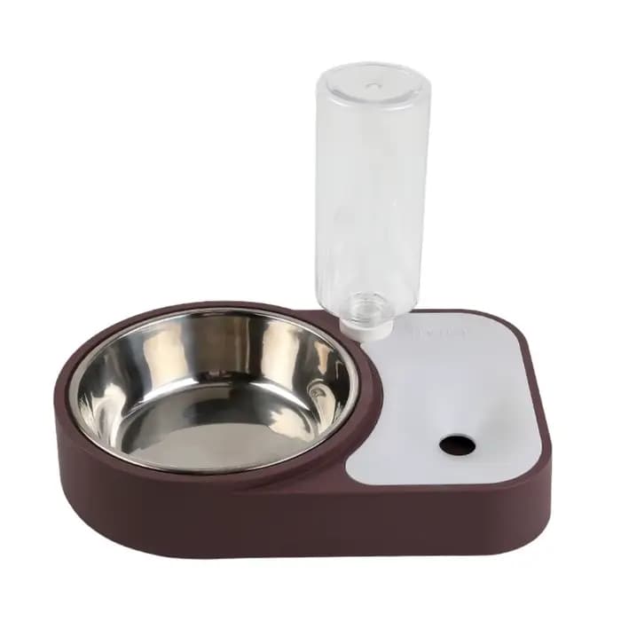 Gamelle pour chat en acier inoxydable anti-éclaboussures, anti-renversement, antidérapante, abreuvoi