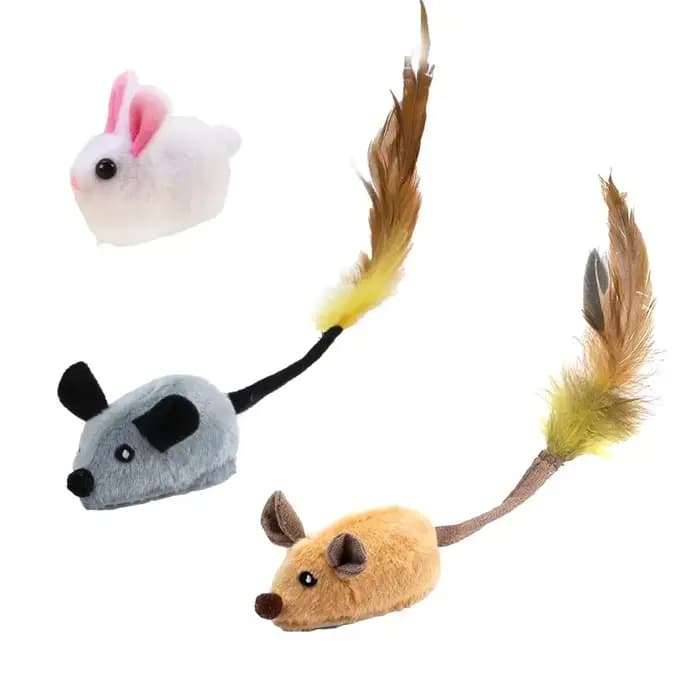 Souris de course intelligente pour chat, jouet électrique interactif en mouvement aléatoire, chargem
