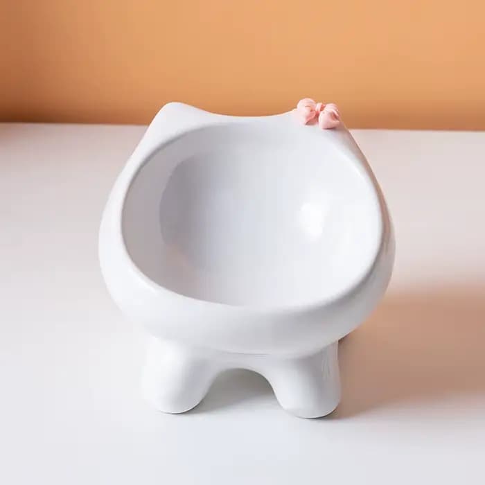 Bol en céramique super mignon pour chat, bol d'alimentation pour chien et chat, matériau en céramiqu