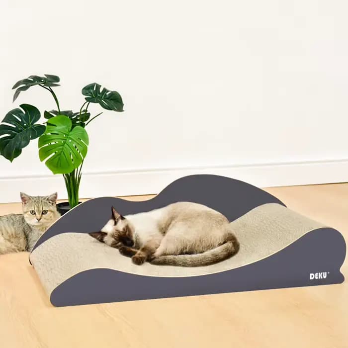 Meubles de canapé-lit pour chat de grande taille, salon à gratter en carton ultime, grattoir durable