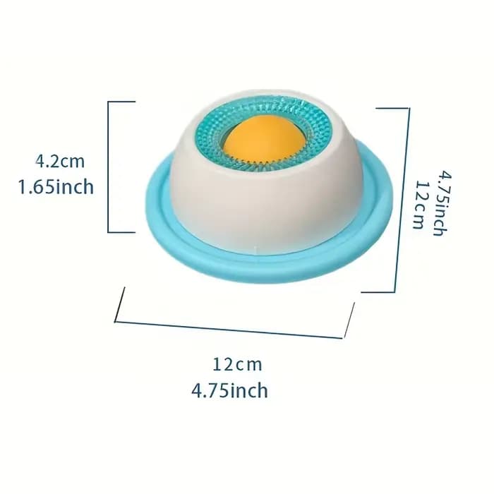 1 pièce - Assiette ludique pour lécher pour animaux de compagnie | Aliment humide au yaourt pour l