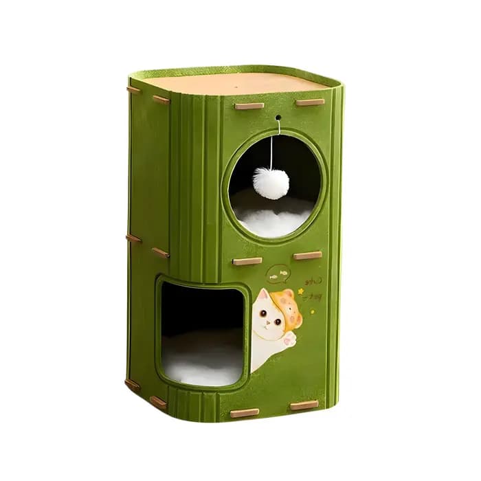Nid de chat multicouche, cadre d'escalade pour chat, sécurité fermée intégrée, nid de couchage pour