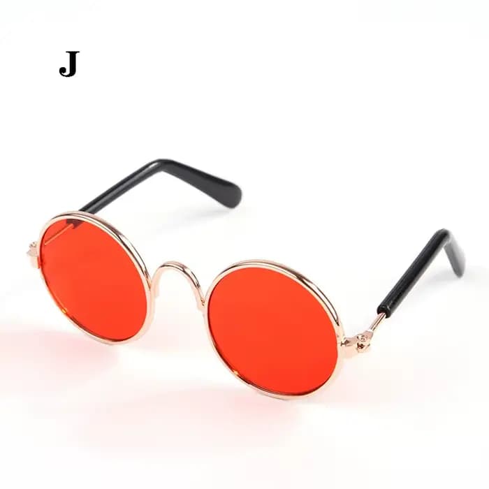 Jolies lunettes de soleil rondes Vintage pour animaux de compagnie, lunettes réfléchissantes pour pe