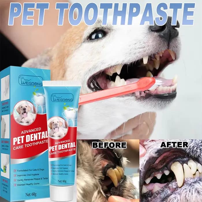 Dentifrice comestible pour animaux de compagnie, nettoyage de la mauvaise haleine et du tartre pour