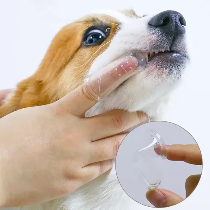 Brosse à dents Super douce pour animaux de compagnie, brosse pour chien en peluche, mauvaise haleine