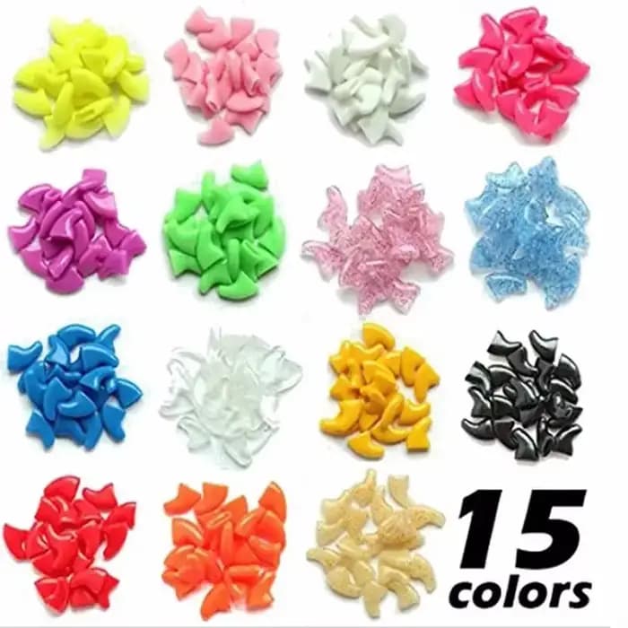 Bouchons d'ongles en Silicone souple pour chat, 20 pièces, couvre-ongles pour animaux de compagnie,