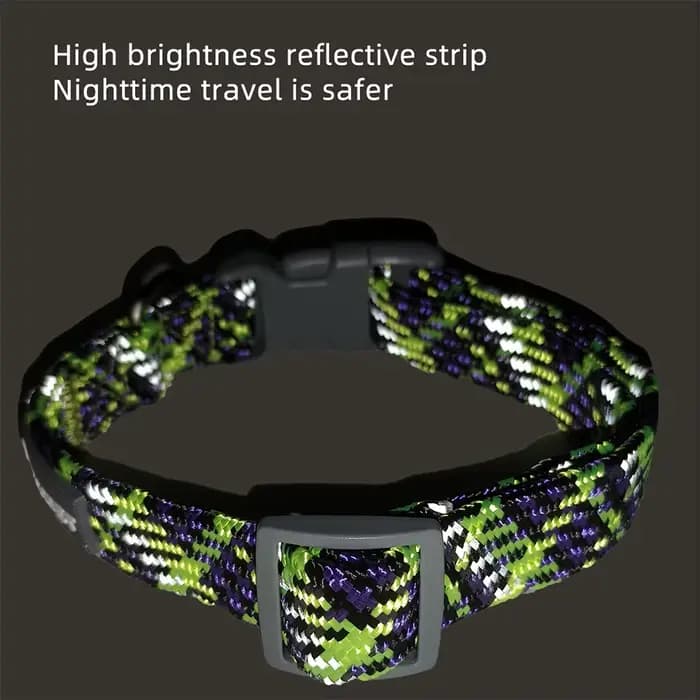 Collier réglable en nylon moulé pour animaux de compagnie, anneau de tour de cou pour chien, chiot,