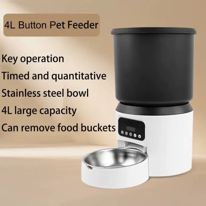4L mangeoire automatique pour chat animal de compagnie intelligent chat nourriture Kibble distribute