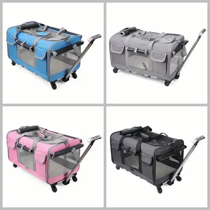 Valise de chariot portative Extra Large pour animaux de compagnie, boîtier de chariot détachable pou