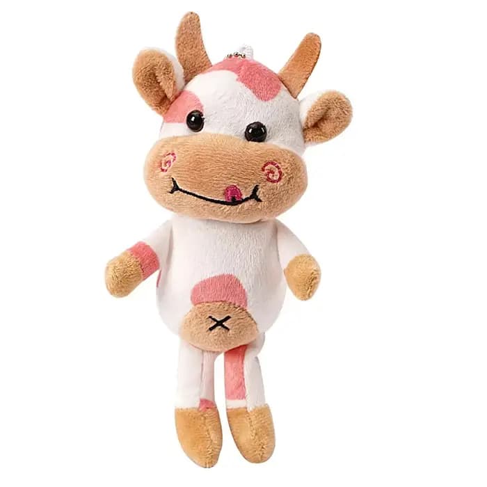 1 pièce - Adorable peluche de vache pour animaux de compagnie - l'aide idéale pour soulager l'anxiét