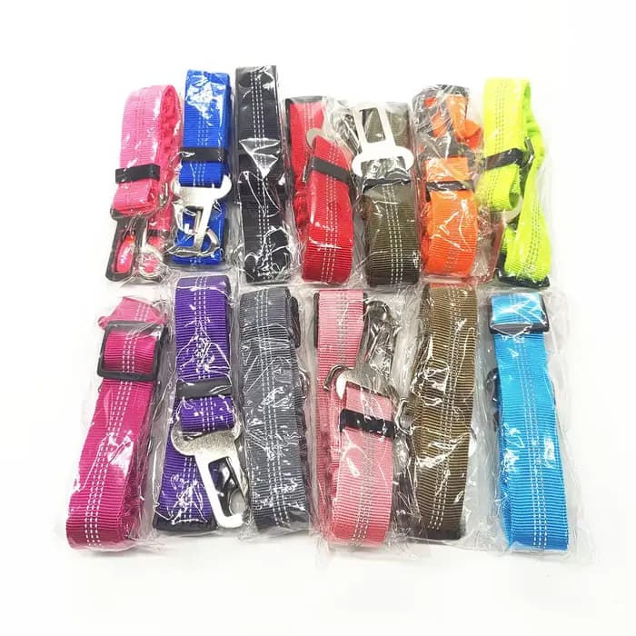 Harnais de ceinture de sécurité de voiture réglable pour chiens, coussin réfléchissant en Nylon, éla