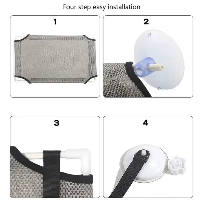 Hamac pour chat, lit de fenêtre, chaton, siège ensoleillé, lits suspendus, canapé pour chat, tunnels