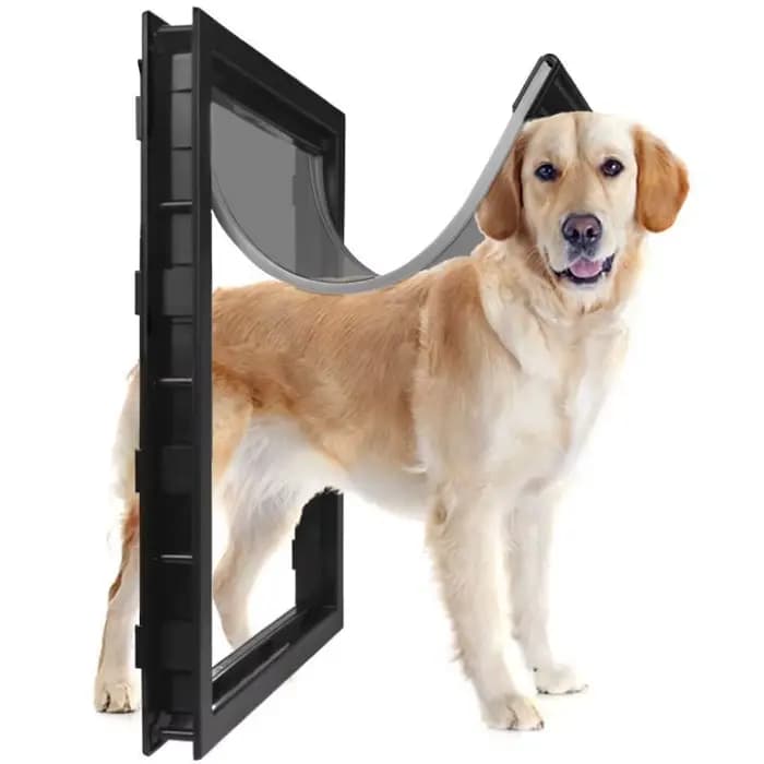 Porte pour animaux de compagnie pour portes ABS de haute qualité, flamme PVC, porte extérieure à rab