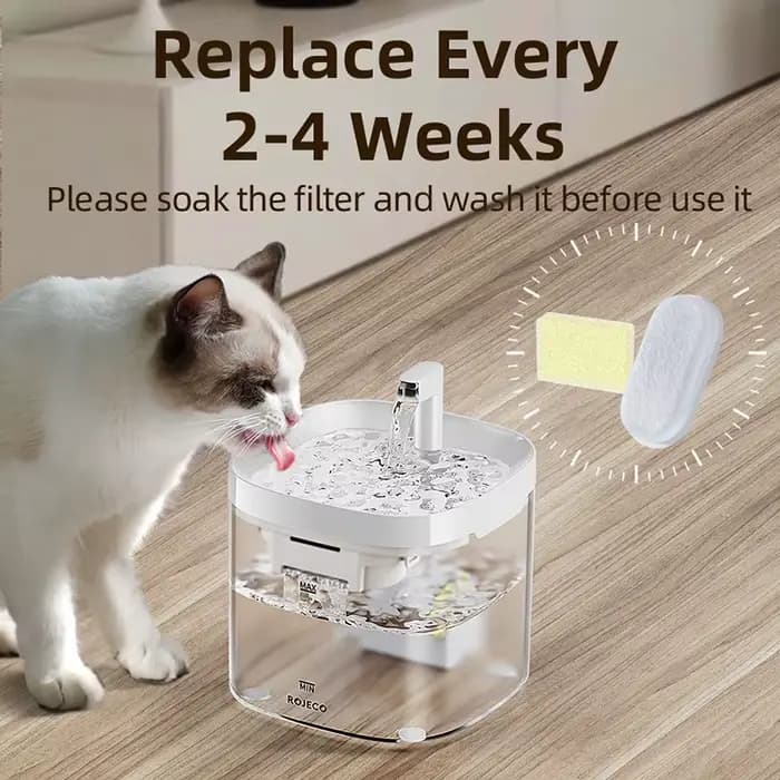 ROJECO filtre de remplacement de fontaine d'eau pour chat pour distributeur d'eau Transparent pour c