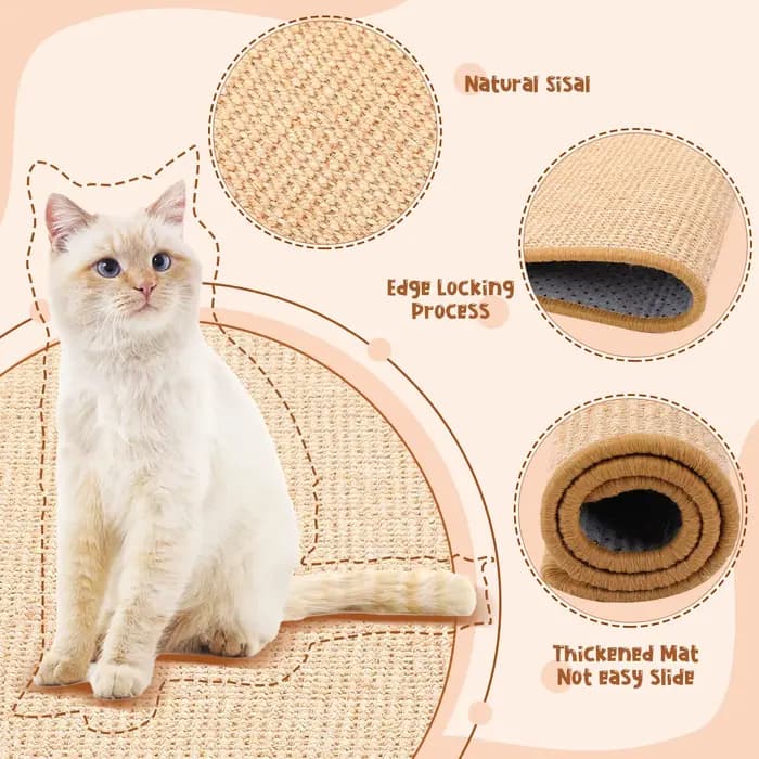 Protecteur de meubles en sisal pour canapé, grattoir pour chat, polymère contre les rayures, arbre à