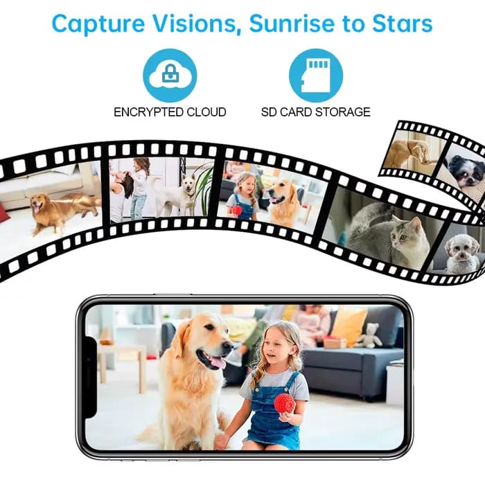 KERUI WiFi IP animaux caméra sécurité à domicile chien chats caméra Tuya Smart 4K 8MP HD vidéo Visio