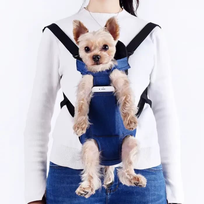 Sac à dos Portable respirant pour chien, sac de transport pour chiots de voyage en plein air pour pe