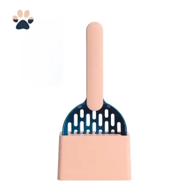 Ensemble de pelle à litière pour chat avec base, manche long, outil de ramassage des excréments, en