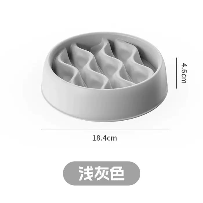 Ensemble de gamelles anti-éclaboussures pour chat : Double gamelle anti-éclaboussures – Plastique PP
