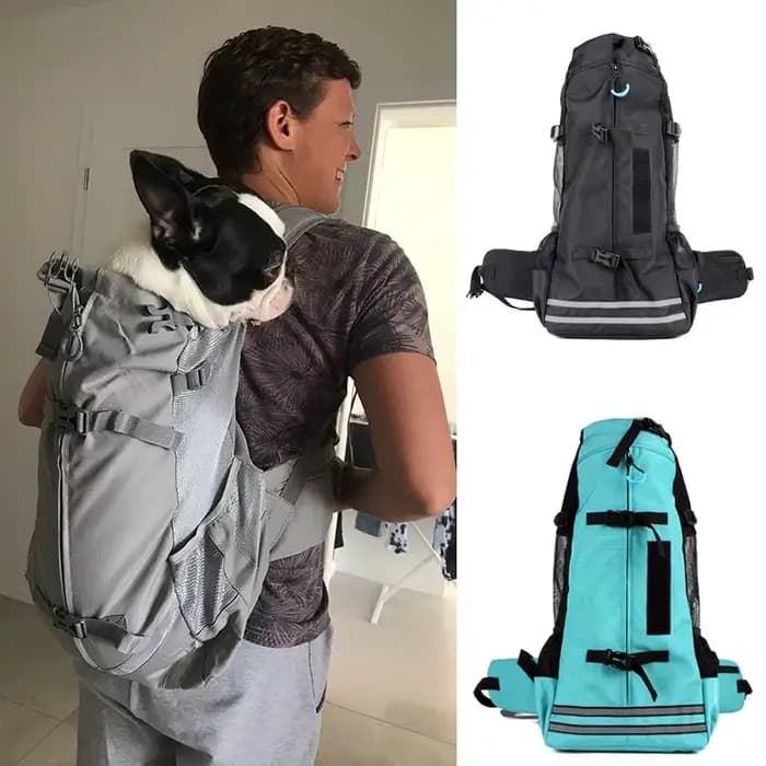 Sac de transport pour animaux de compagnie, sac à dos réglable pour chiots, chiens et chats, pour pe