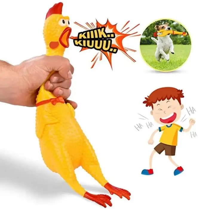 Poulet à presser, jouet pour animaux de compagnie, outil de décompression, évent de grincement, inté