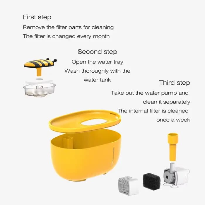 Fontaine d'eau pour chat, filtre automatique, bol d'abreuvoir électrique silencieux USB, 2l, abreuvo