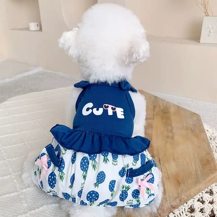 Barboteuses d'été mignonnes pour petits et moyens chiens, vêtements pour animaux de compagnie, panta