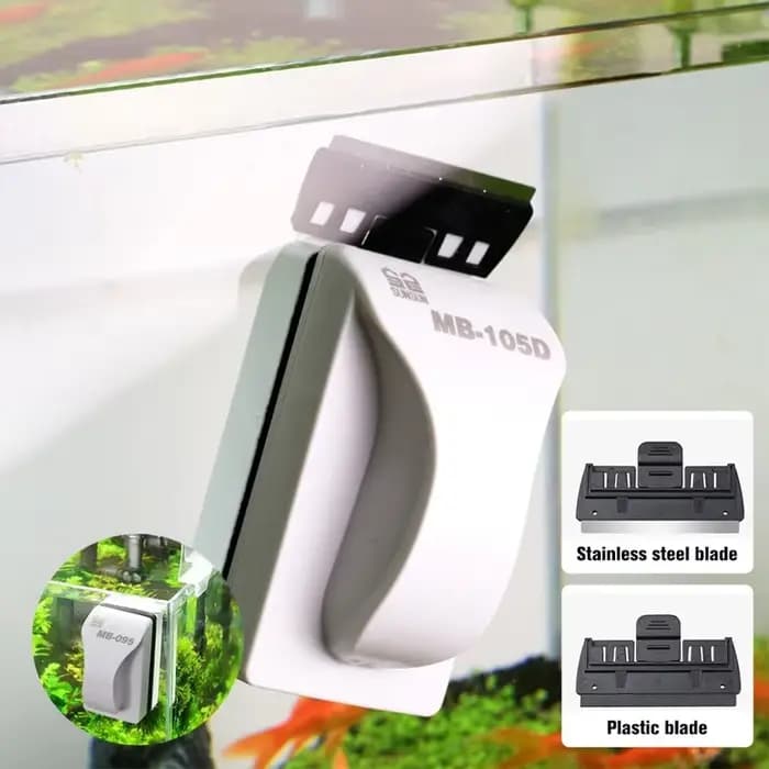 Brosse magnétique flottante pour le nettoyage des vitres d'aquarium, grattoir pour poissons, livres