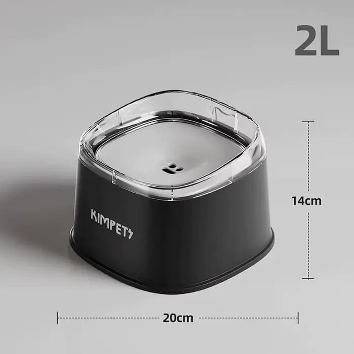 Bol d'eau flottant pour animaux de compagnie, pour chiens et chats, sans bouche mouillée, anti-éclab