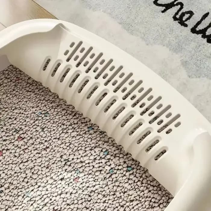 Bac à litière pour chat, bac à sable de petite taille pour toilettes anti-éclaboussures pour chat