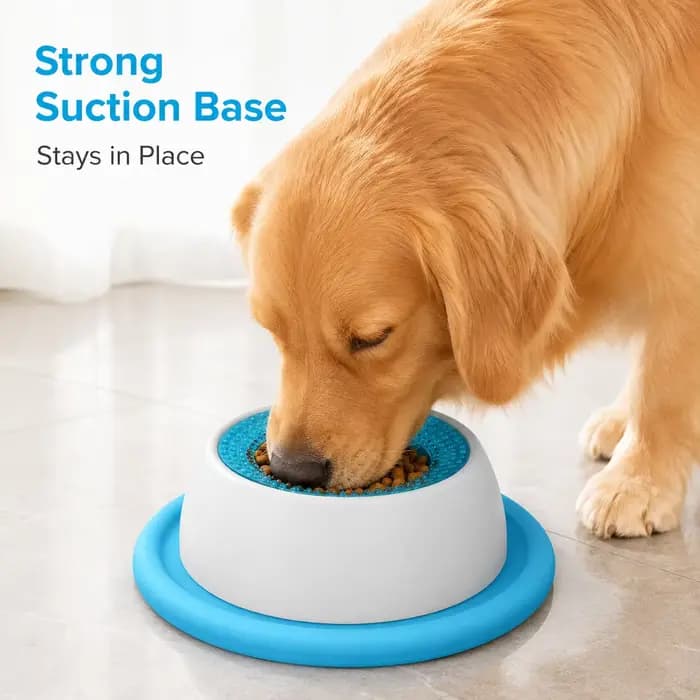 Gamelle interactive pour chat à alimentation lente avec base à ventouse, gamelle à lécher pour anima
